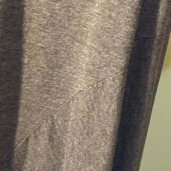 Lane Bryant Solid Dark Gray Thick T-Shirt Dress Womens 22/24 Maxi Asymmetrical - Picture 3 of 10